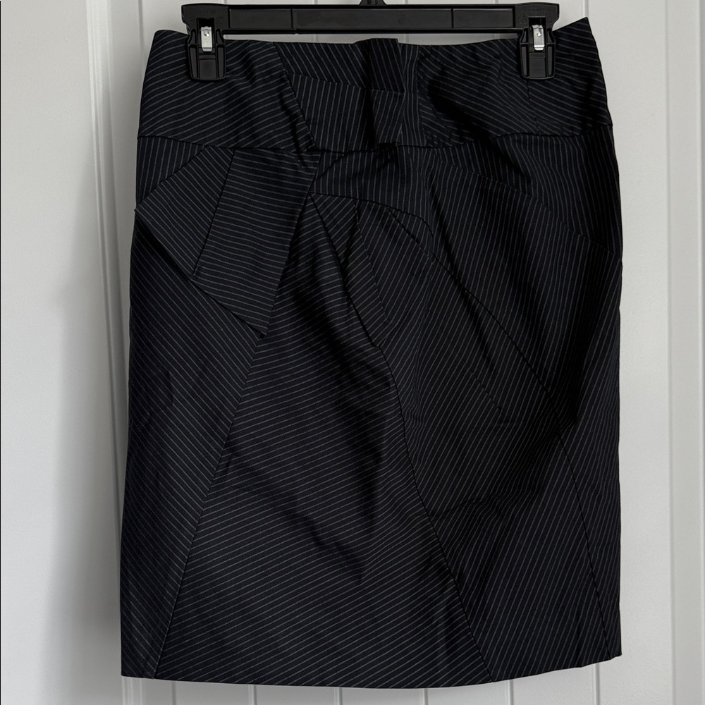 Pinstripe Pencil Skirt
